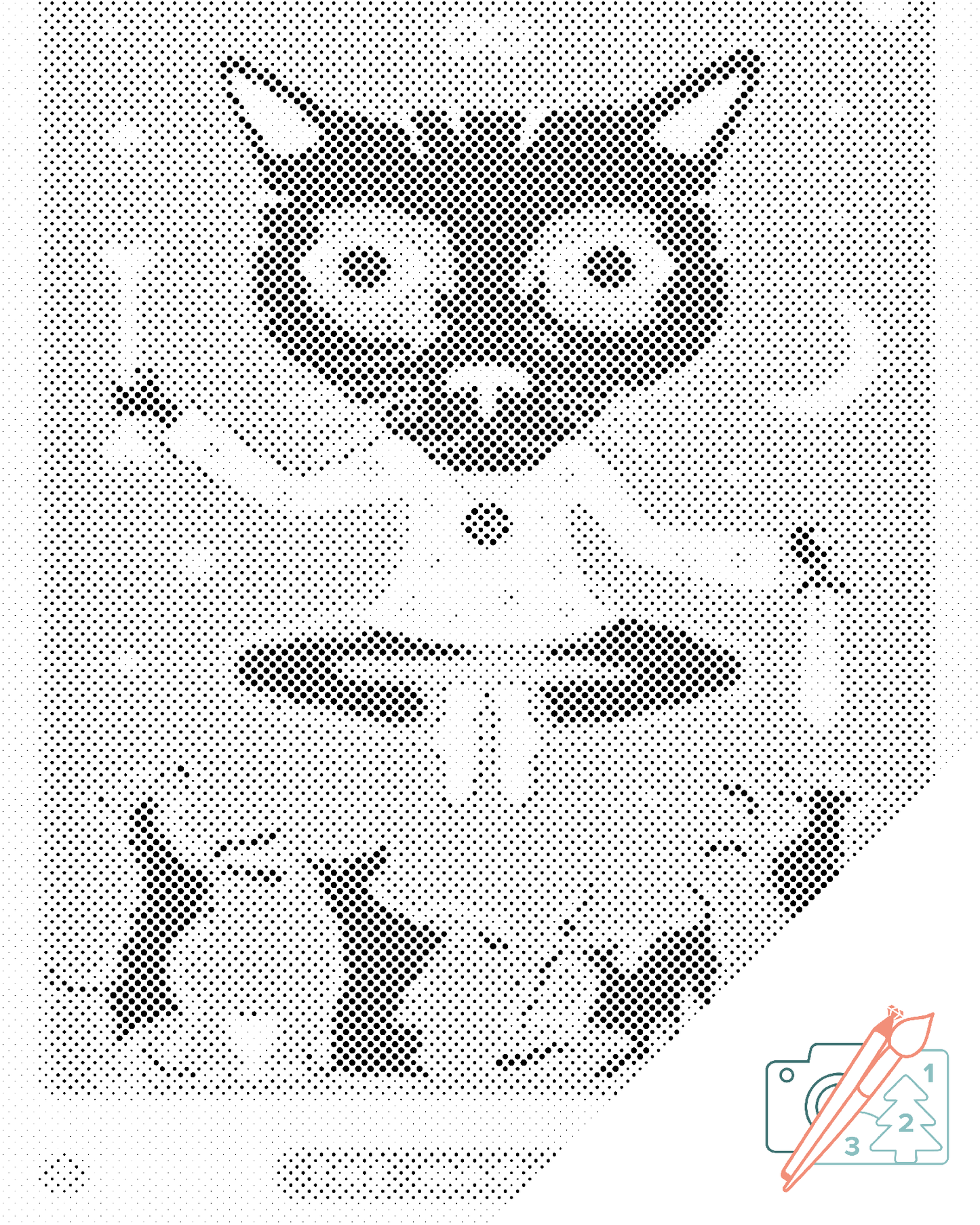 Mal-med-prikker -  Tarotkort - Tryllekunstneren