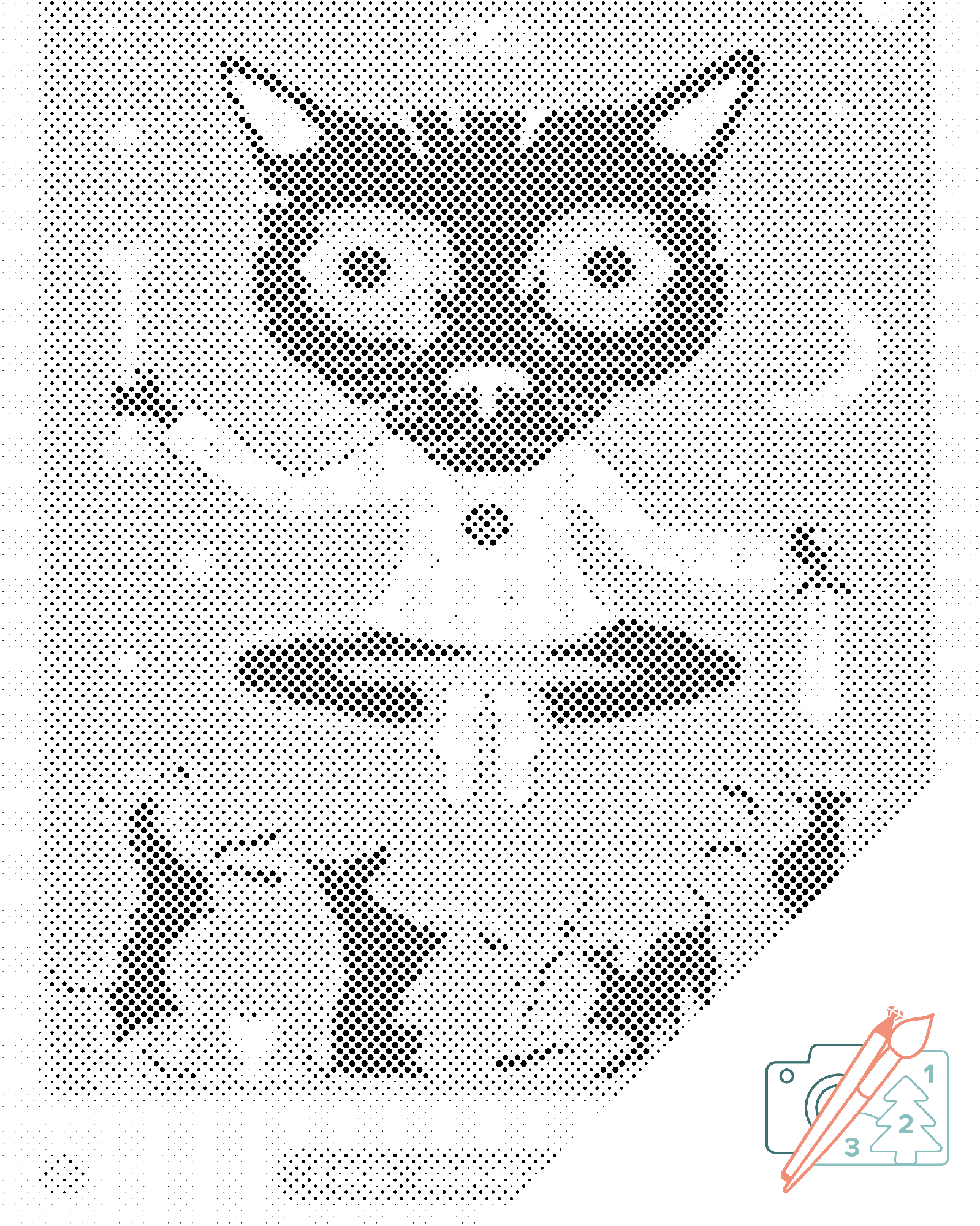 Mal-med-prikker -  Tarotkort - Tryllekunstneren
