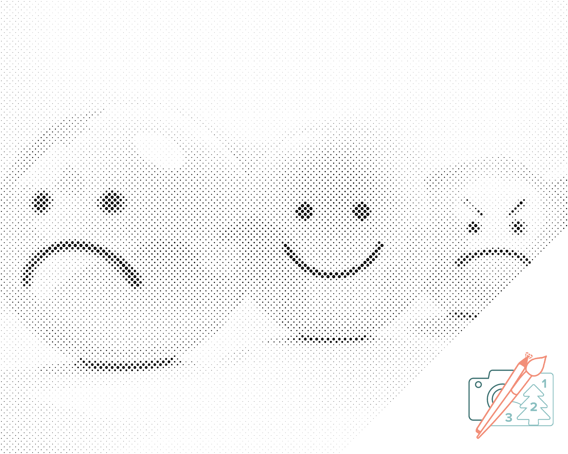 Mal-med-prikker -  Emoticon