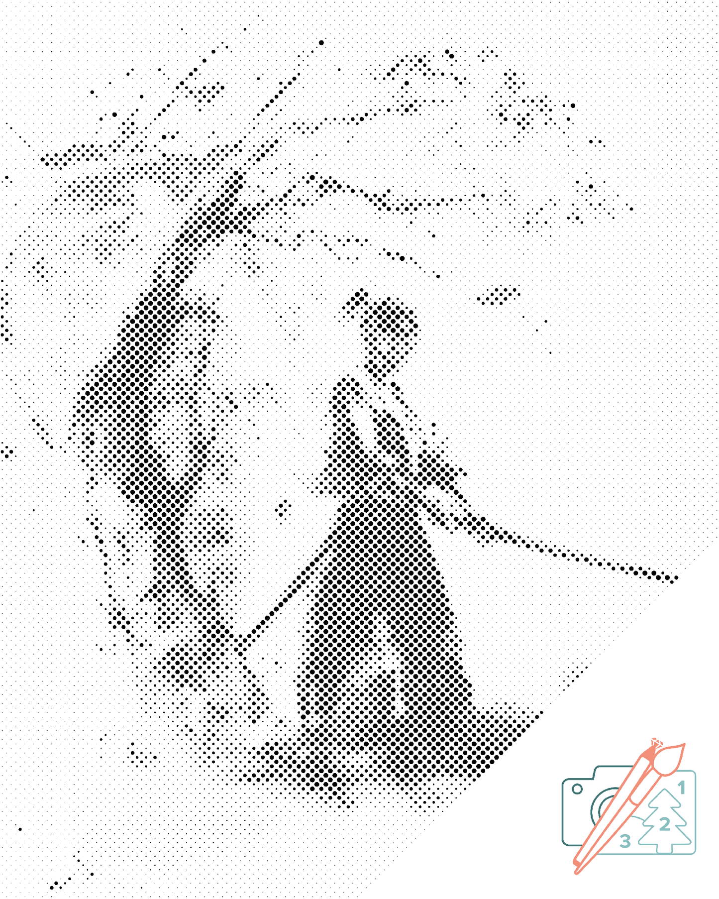 Mal-med-prikker -  Samurai