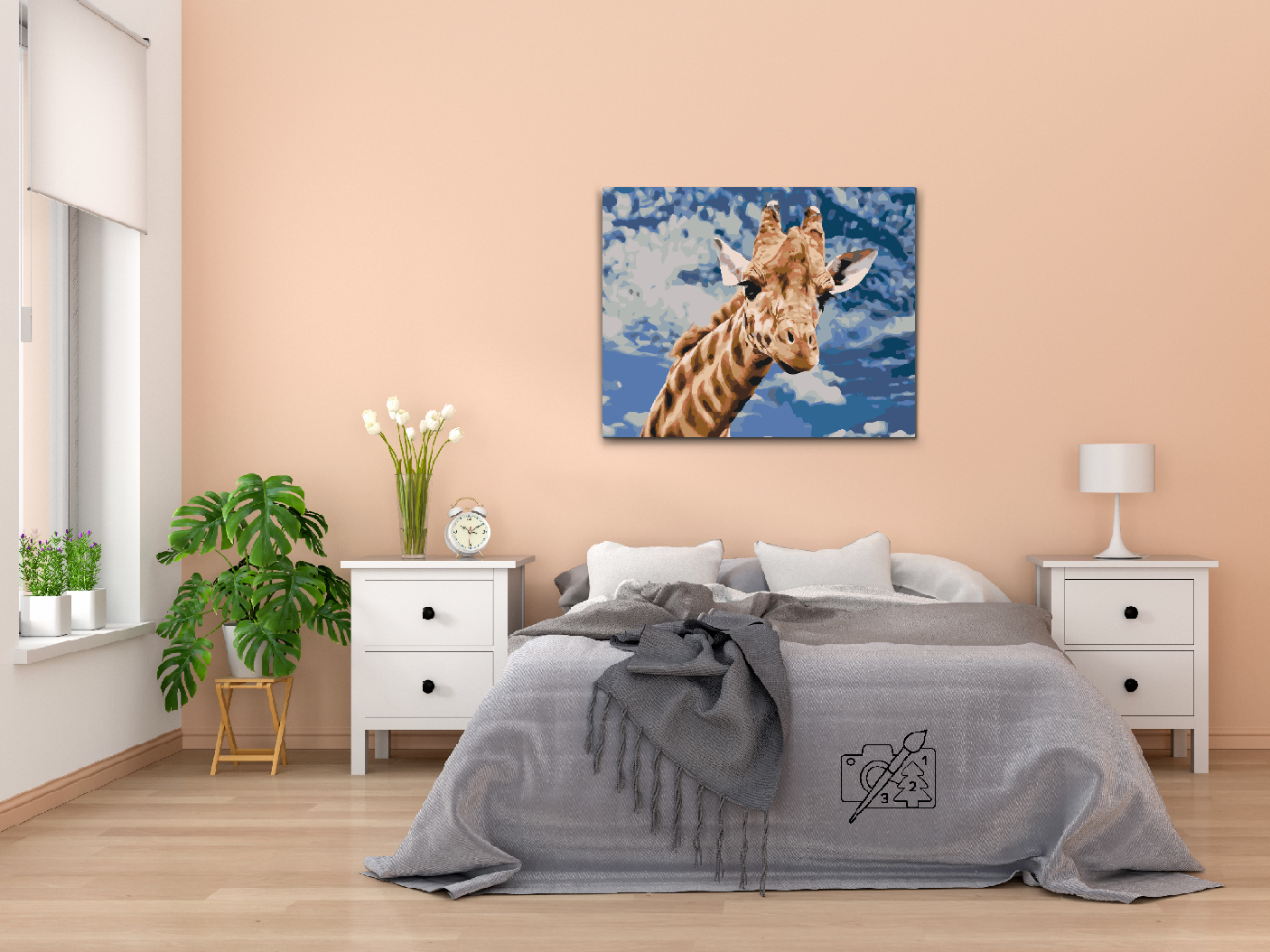 Paint by Numbers - Nysgerrig giraf