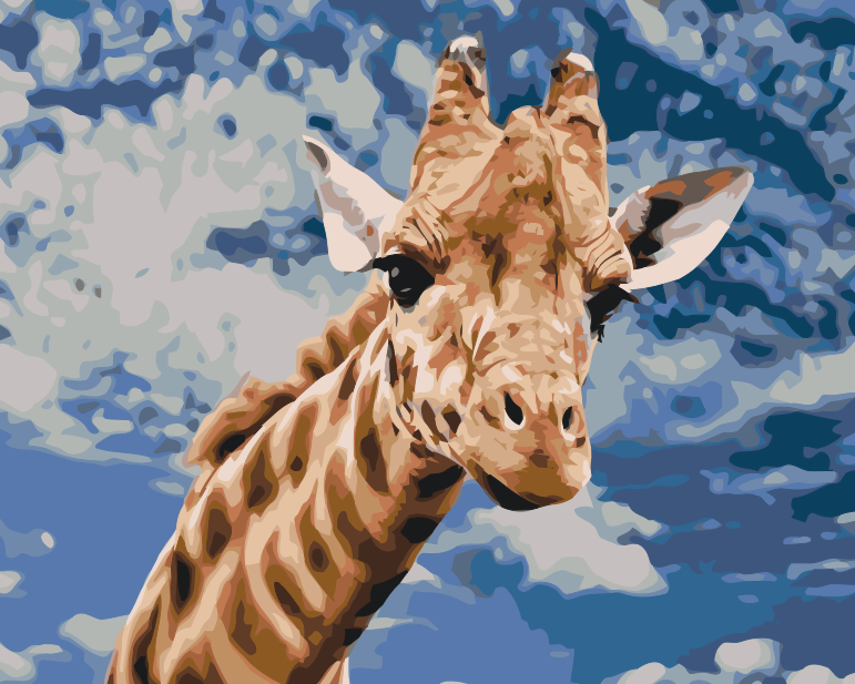 Paint by Numbers - Nysgerrig giraf