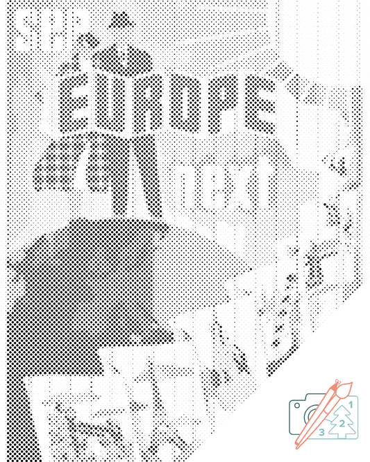 Mal-med-prikker -  Rejser rundt i Europa
