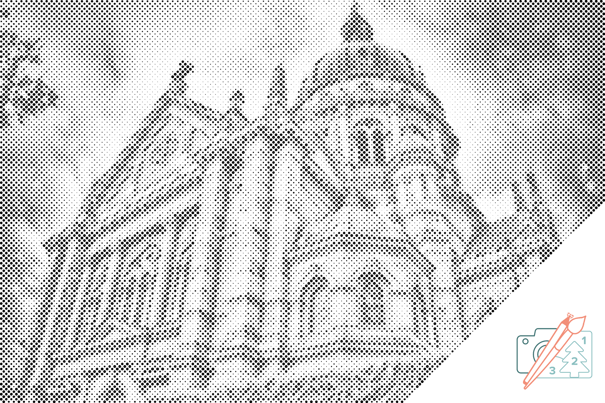 Mal-med-prikker -  Kristi Mainz Kirke
