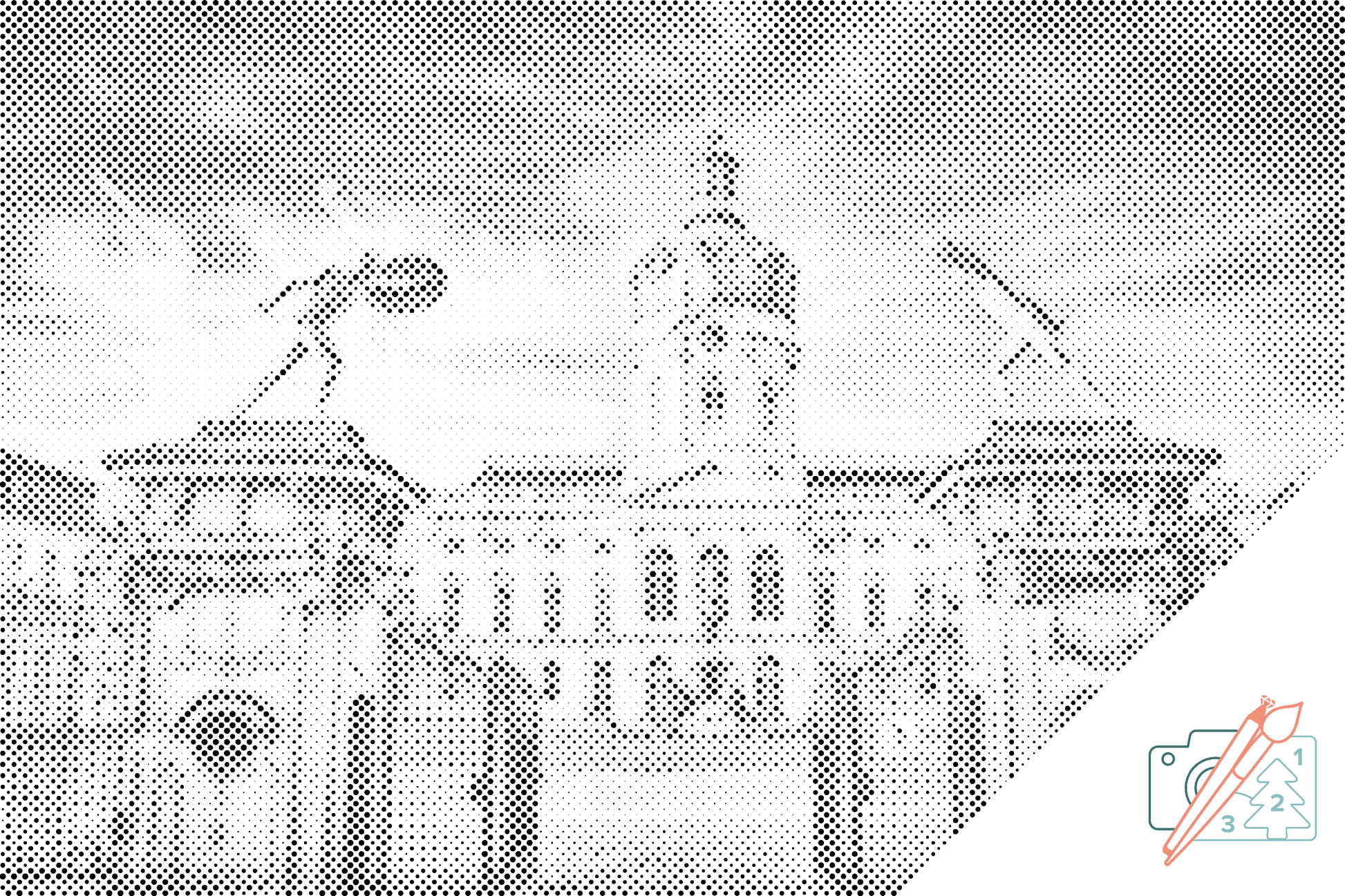 Mal-med-prikker -  Castle Charlottenburg