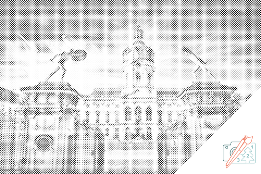Mal-med-prikker -  Castle Charlottenburg