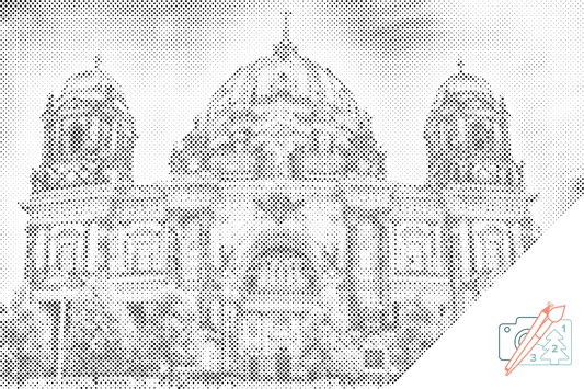 Mal-med-prikker -  Berlins Domkirke