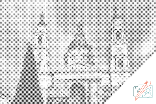 Mal-med-prikker -  Sankt Stefans Basilika, Budapest