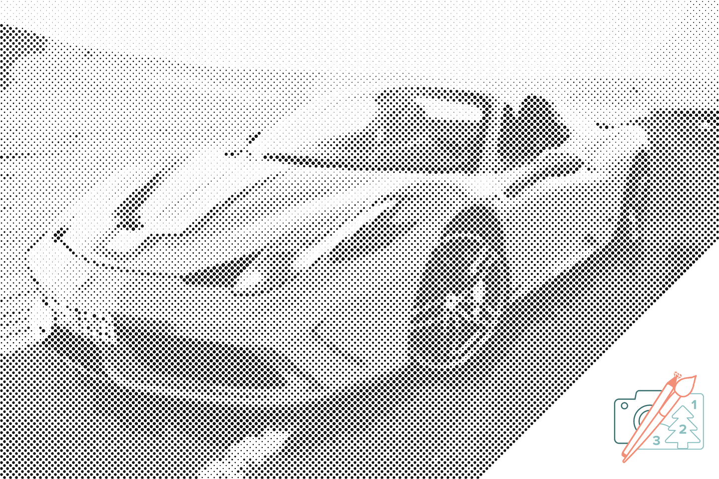 Mal-med-prikker -  Ferrari 2
