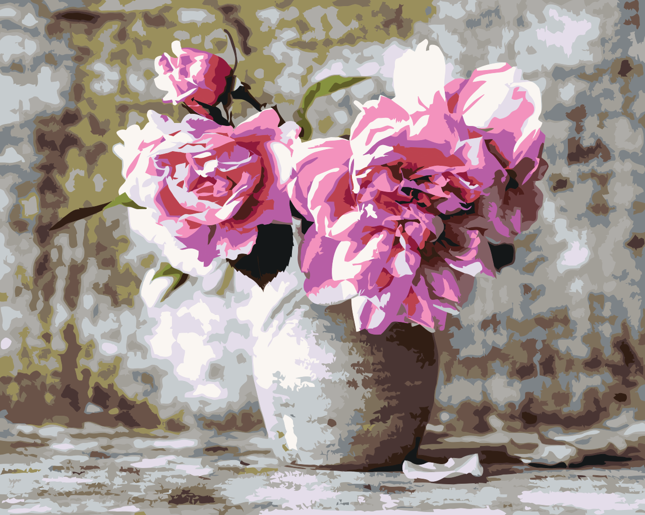 Paint by Numbers - Pink Roses