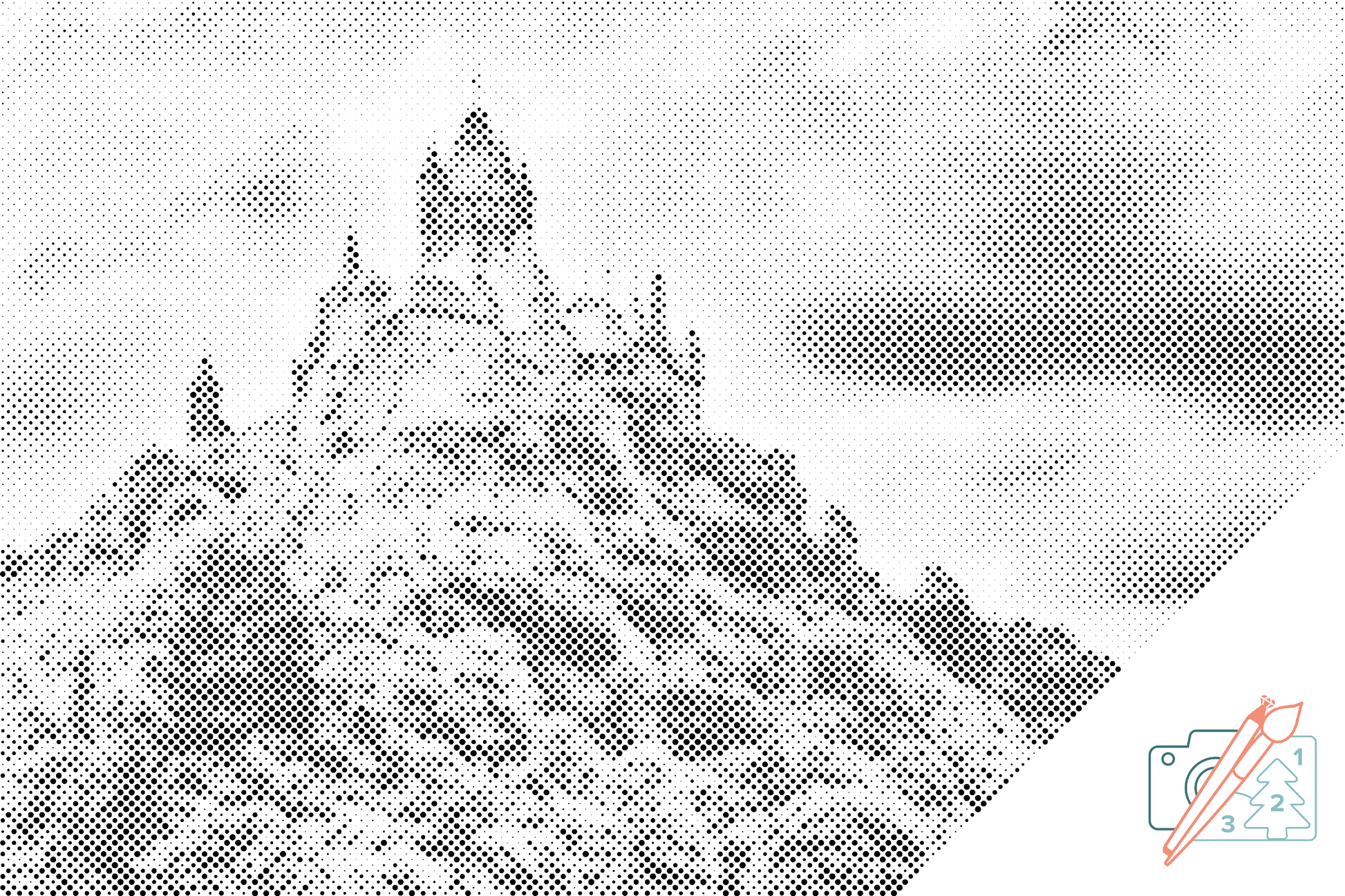 Mal-med-prikker -  Cochem, Tyskland
