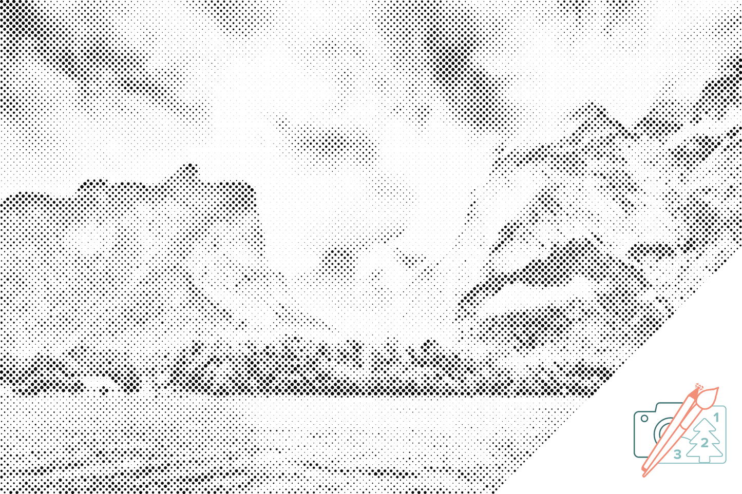 Mal-med-prikker -  Königssee-søen