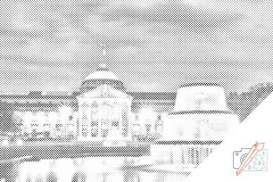 Mal-med-prikker -  Wiesbaden, Tyskland