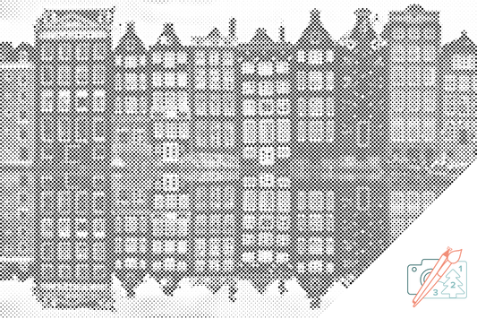 Mal-med-prikker -  Amsterdam i Amsterdam
