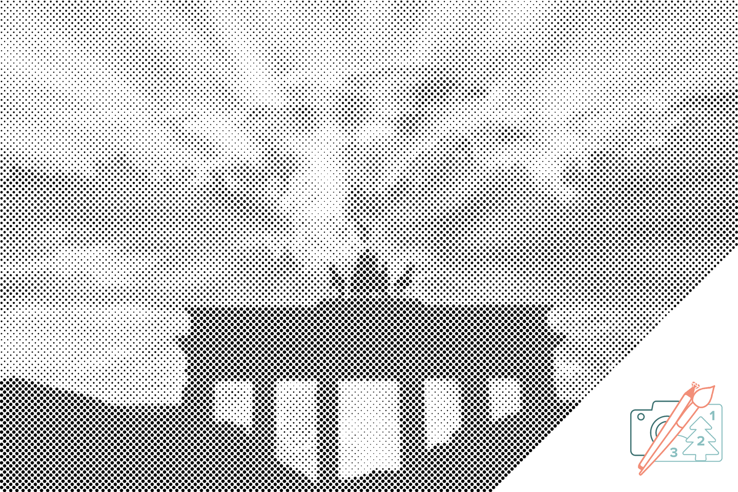 Mal-med-prikker -  Brandenburger Tor
