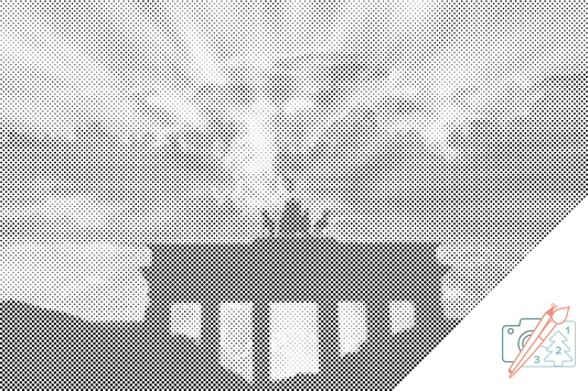 Mal-med-prikker -  Brandenburger Tor