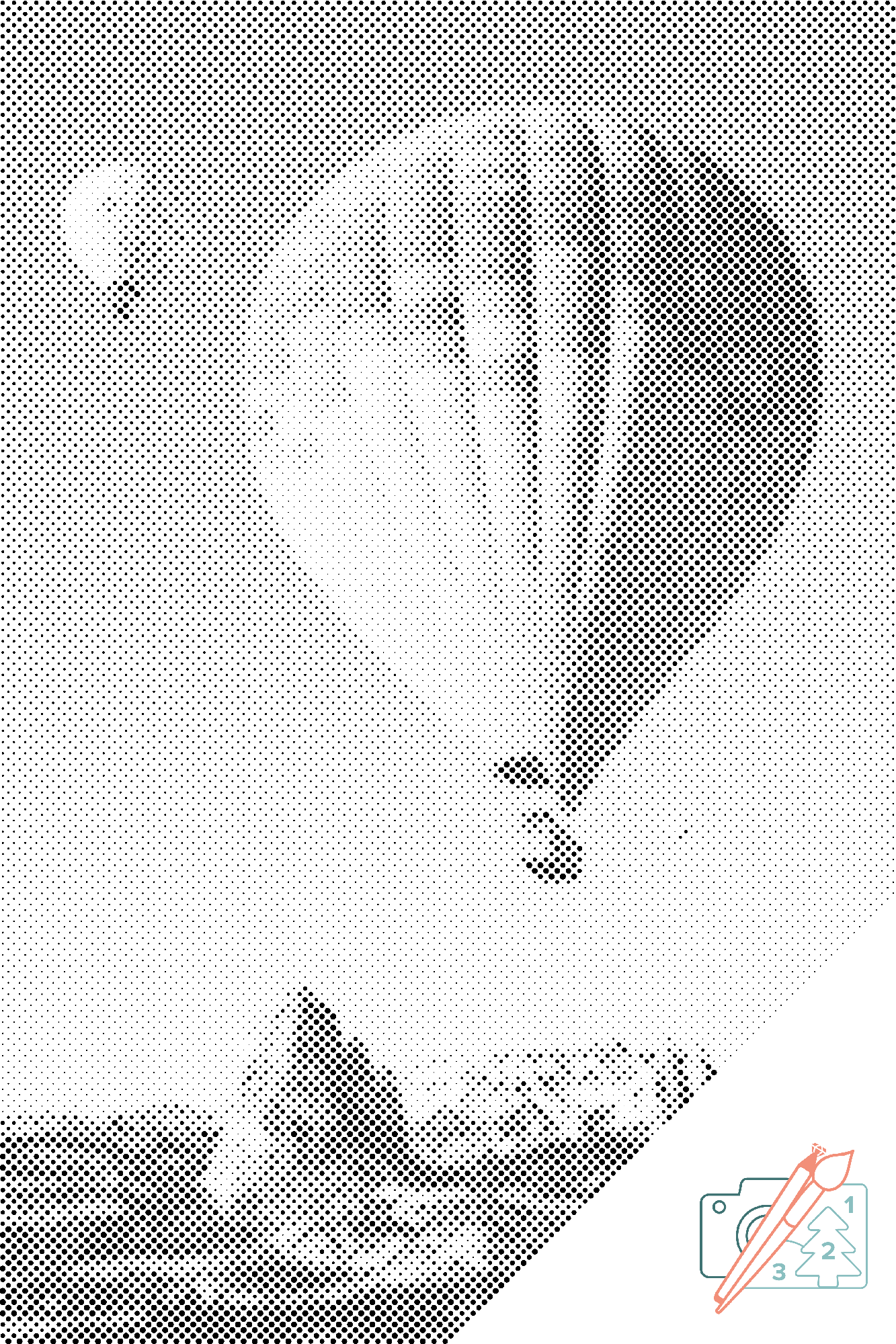 Mal-med-prikker -  Varmluftballoner i bjergene