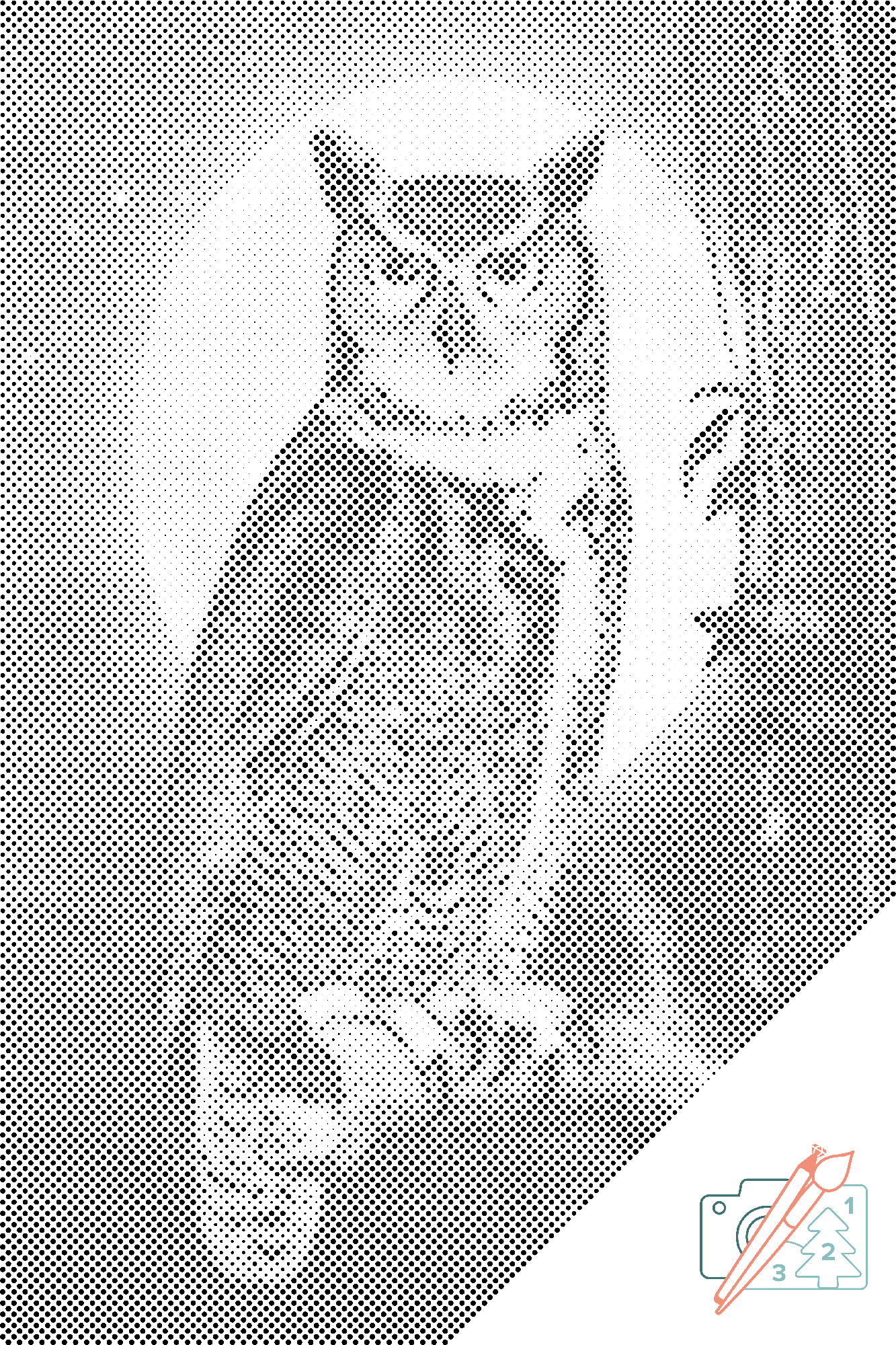 Mal-med-prikker -  Wise Owl