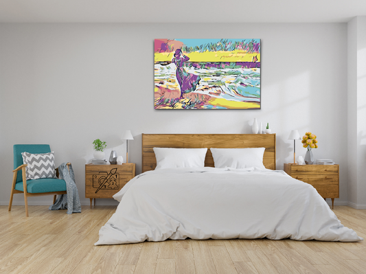 Paint by Numbers - Damen på stranden