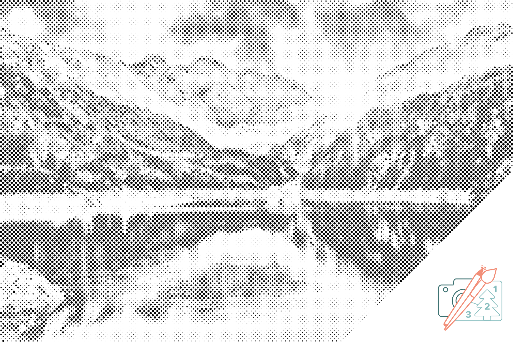 Mal-med-prikker -  Swiss Alp