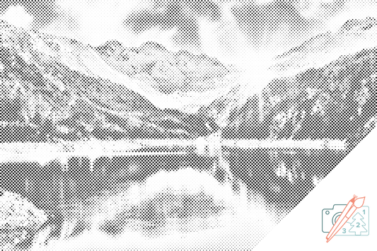 Mal-med-prikker -  Swiss Alp