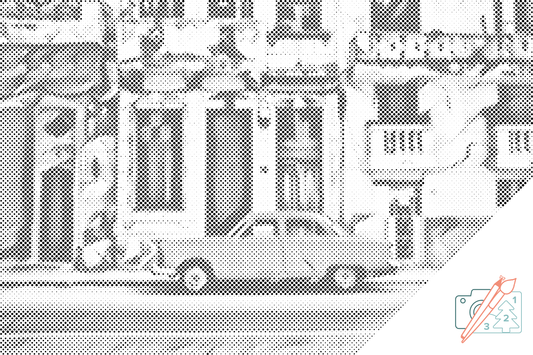 Mal-med-prikker -  At rejse rundt i Cuba i bil