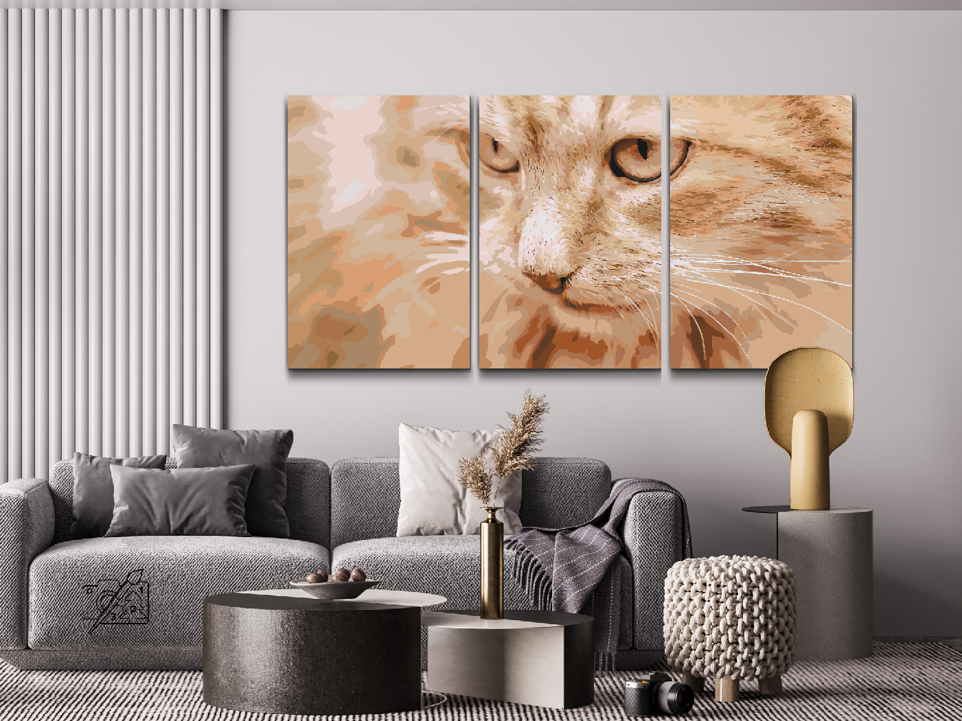Paint by Numbers - Jagtkat (sæt af 3)