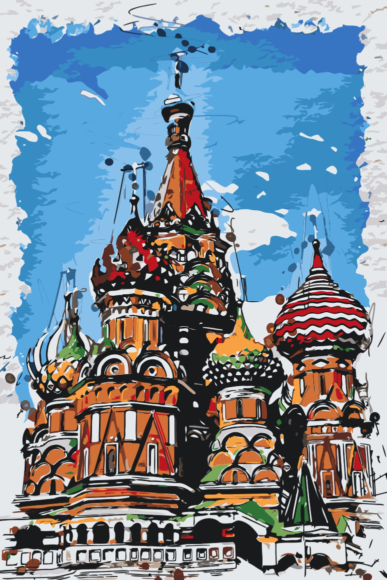 Paint by Numbers - Sankt Basils Katedral