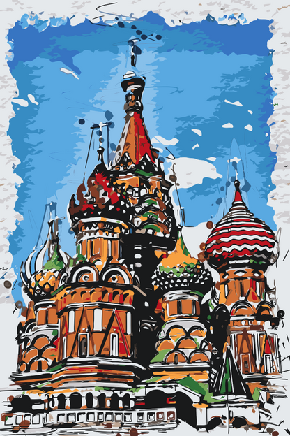 Paint by Numbers - Sankt Basils Katedral