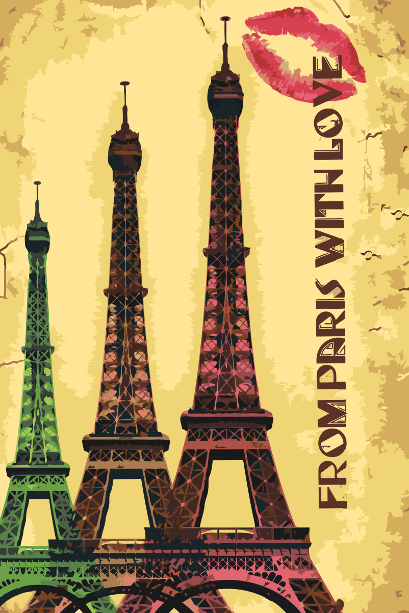 Paint by Numbers - Postkort fra Paris