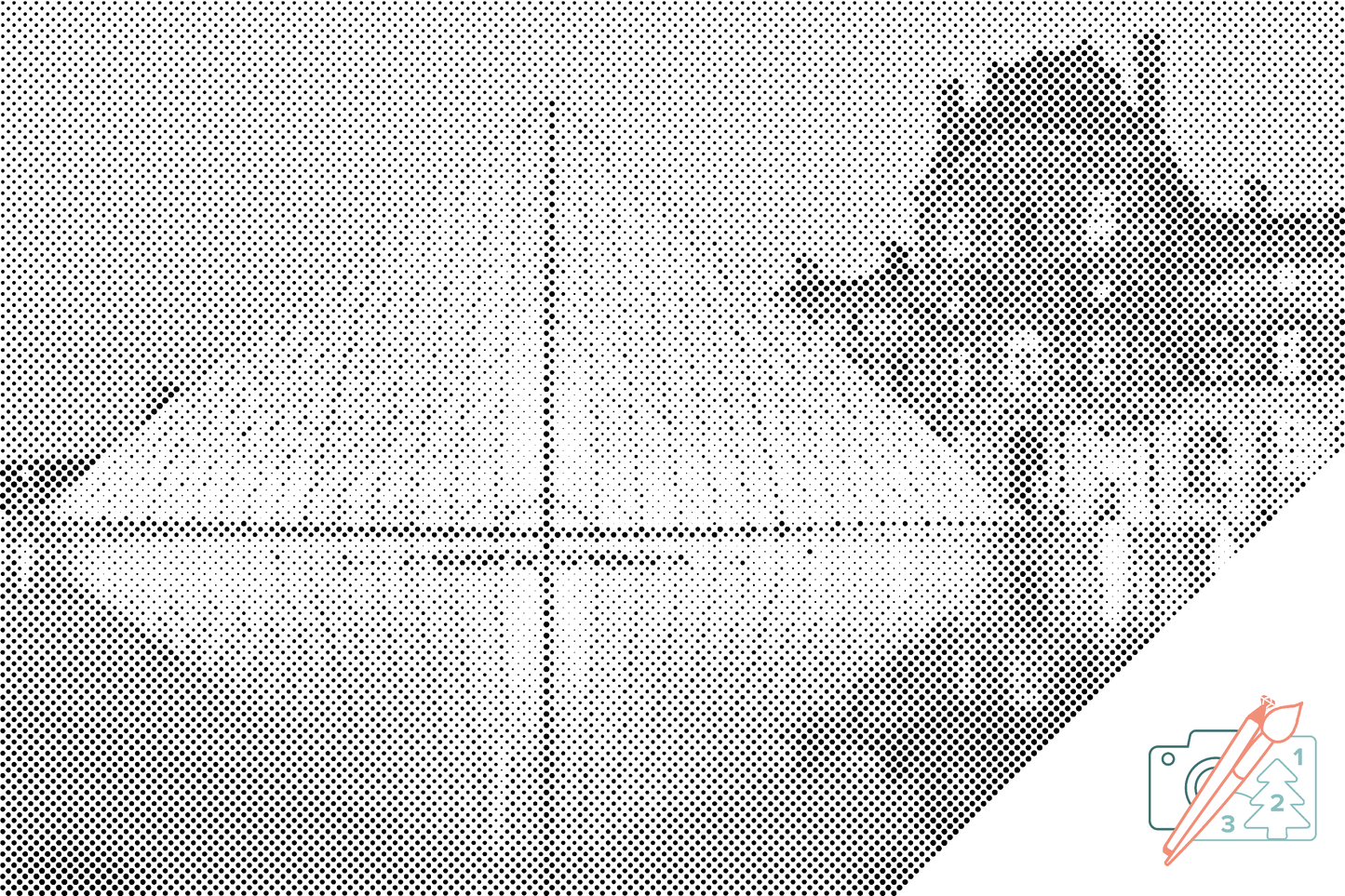 Mal-med-prikker -  Louvre-museet