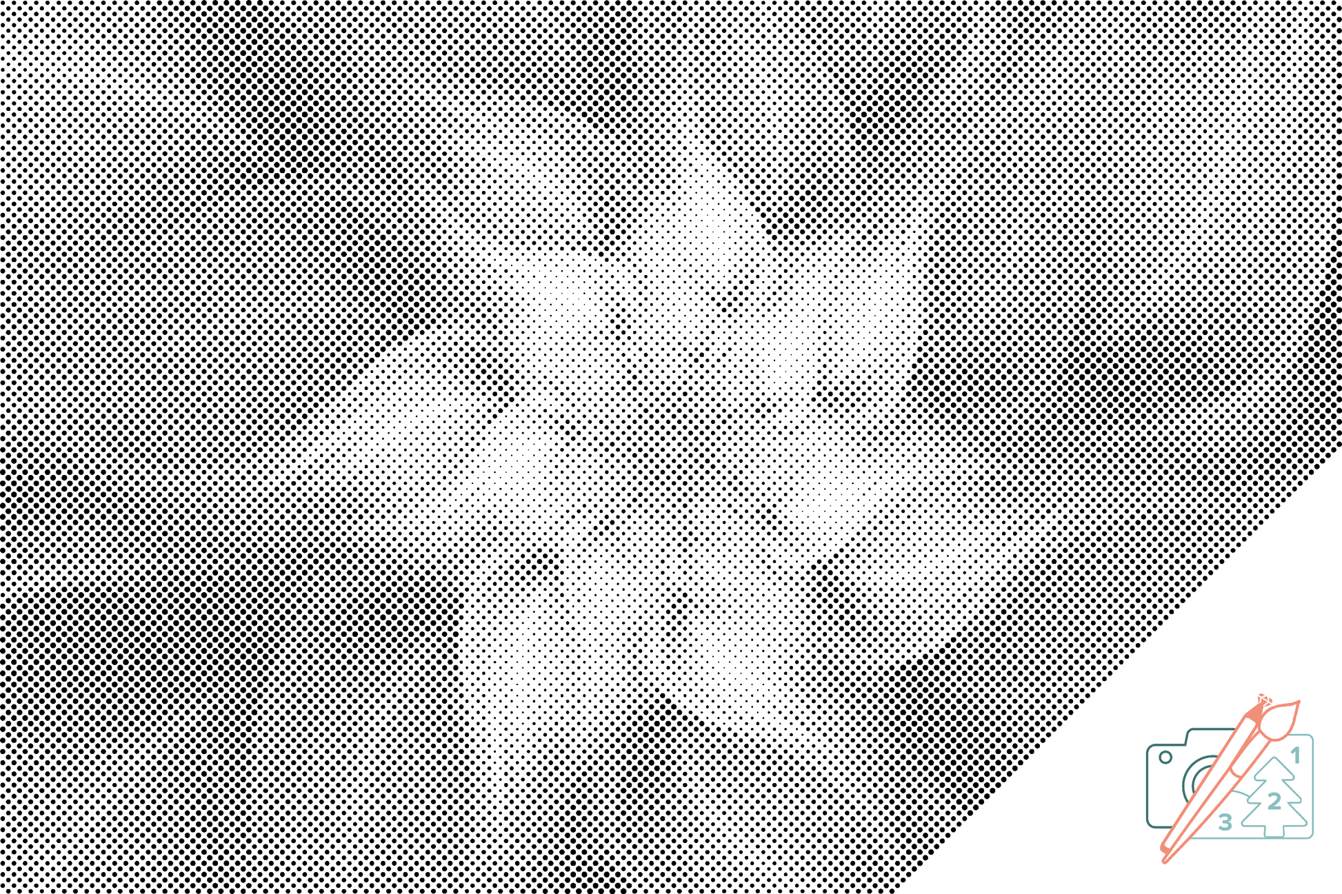Mal-med-prikker -  Levanderblomst