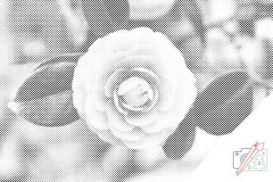 Mal-med-prikker -  Camellia