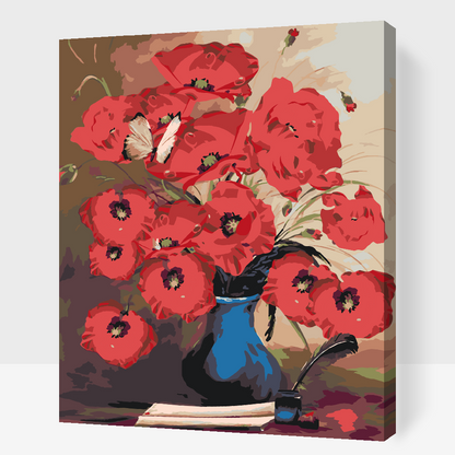 Paint by Numbers - Røde valmuer