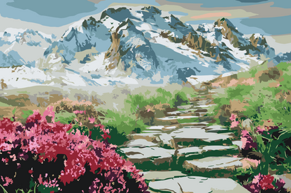 Paint by Numbers - Bjergsti