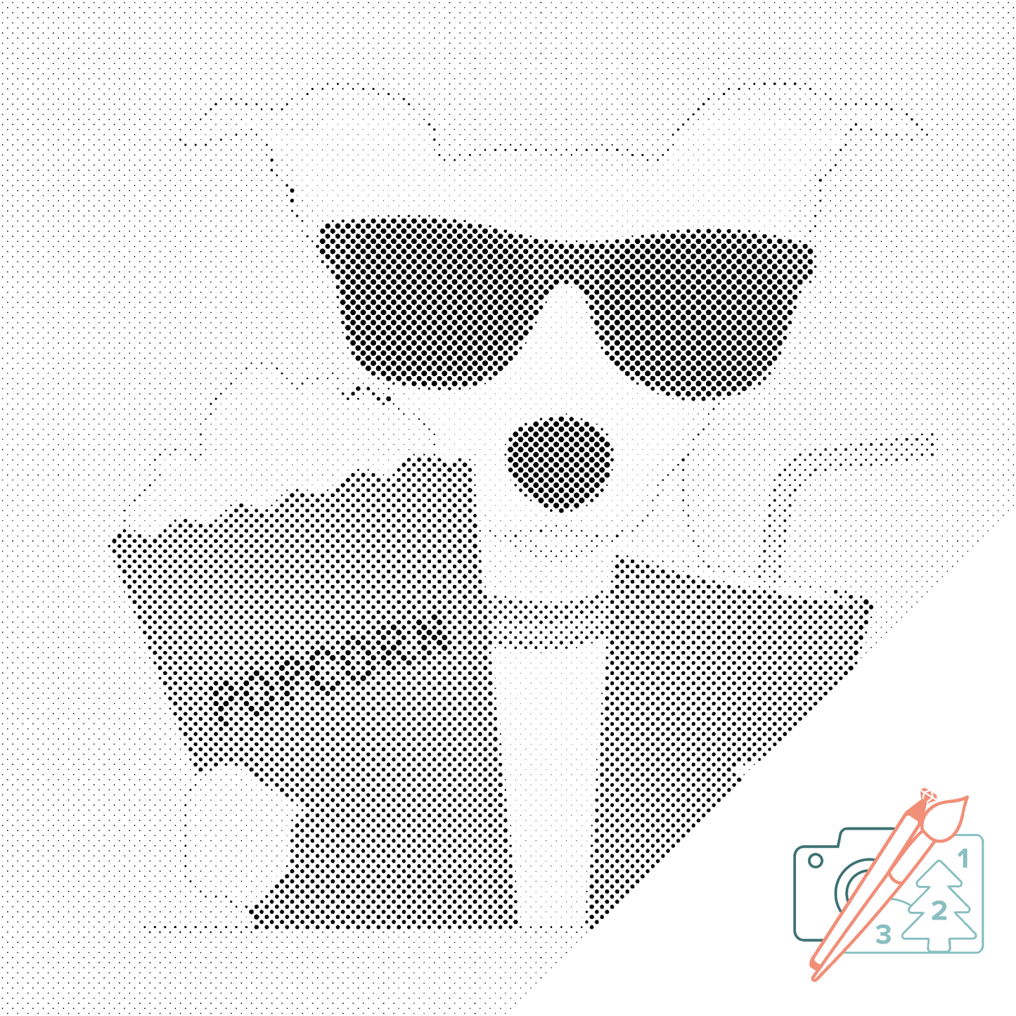 Mal-med-prikker -  Popcorn Dog