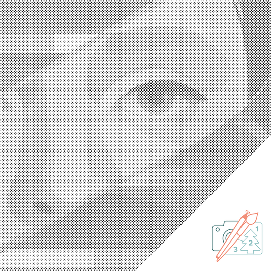 Mal-med-prikker -  Mysterious Face 2