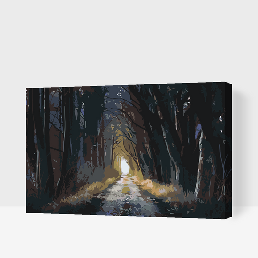 Paint by Numbers - Mørk Skov