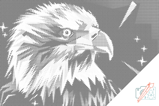 Mal-med-prikker -  Vector Eagle