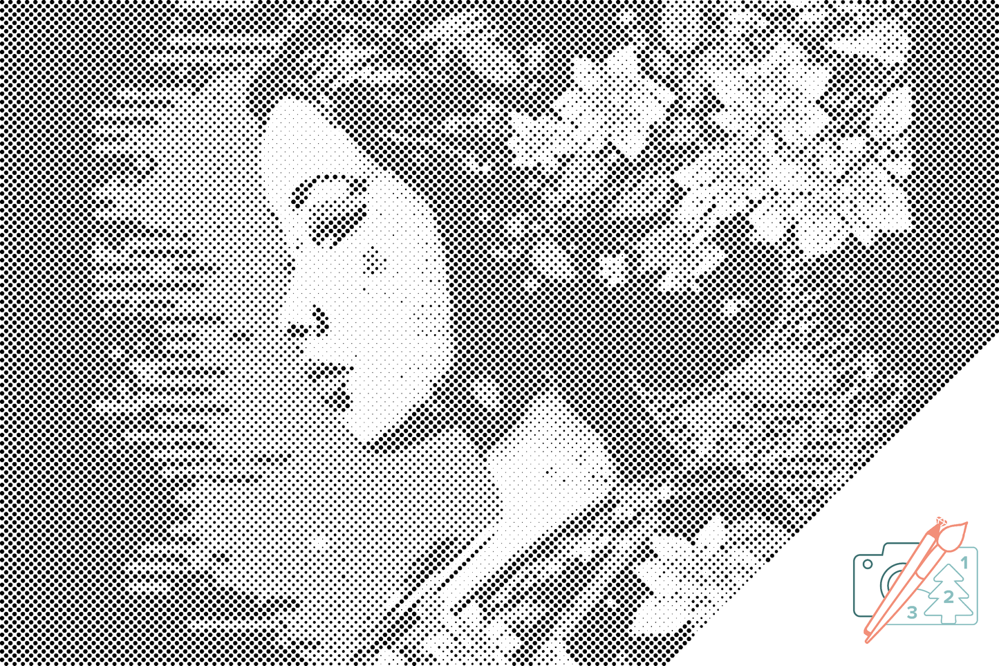 Mal-med-prikker -  Geisha