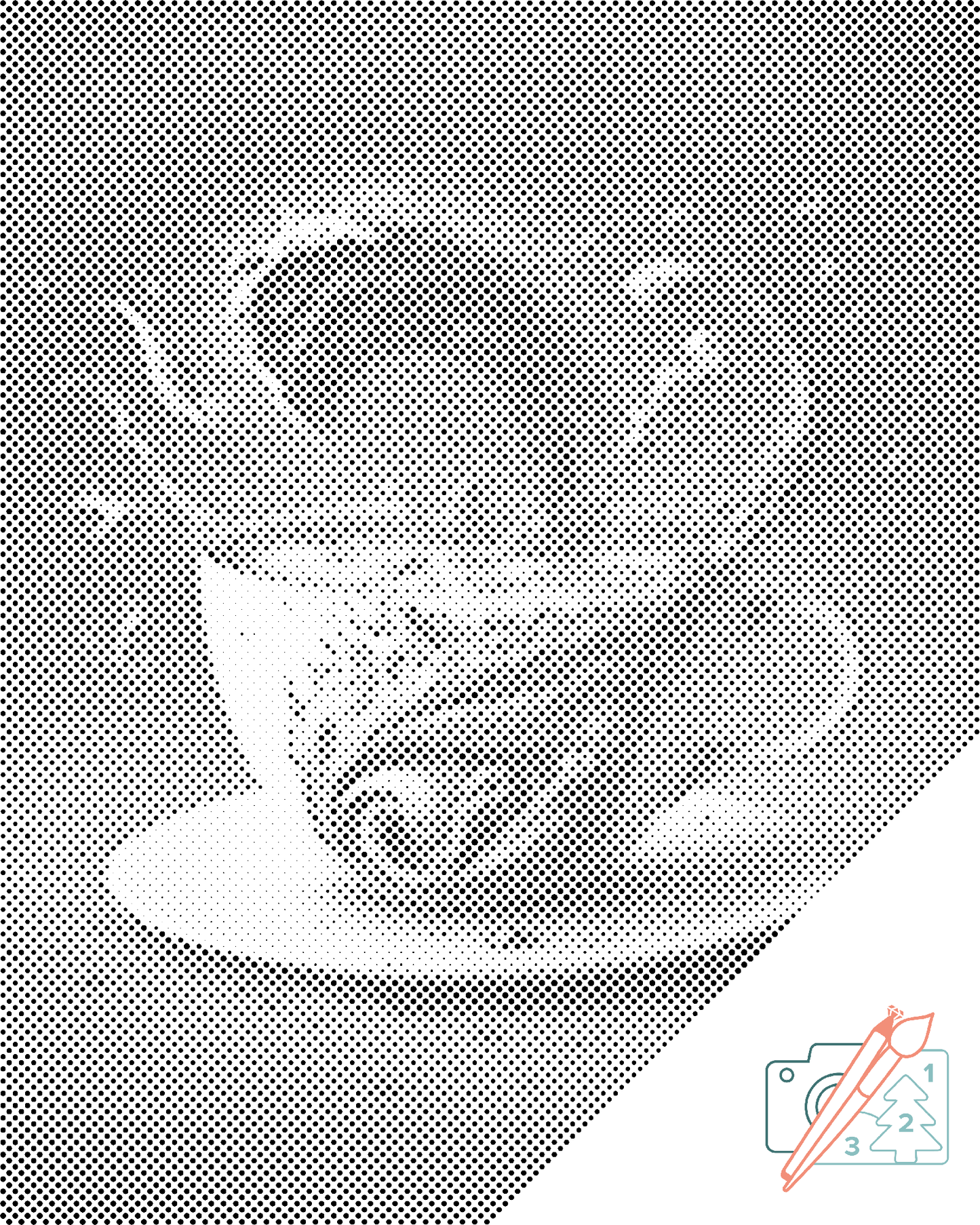 Mal-med-prikker -  Kaffetsunami