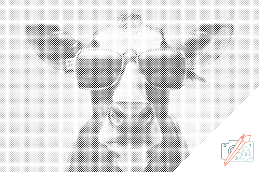 Mal-med-prikker -  Cool Cow