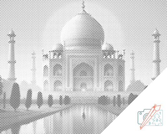 Mal-med-prikker -  Eventyret Taj Mahal