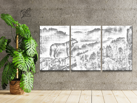 En Enlig Ulv (sæt af 3)