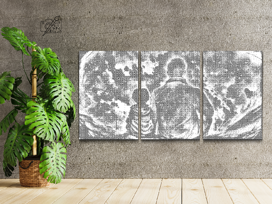 Far og Datter i Rummet (sæt af 3)