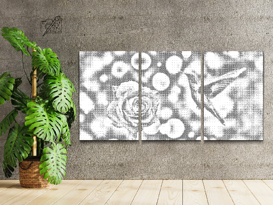 Kolibrien og Rosen (sæt af 3)