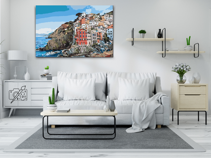 Paint by Numbers - Huse ved kysten