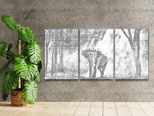 Prægtig Elefant i Skoven (sæt af 3)