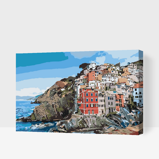 Paint by Numbers - Huse ved kysten