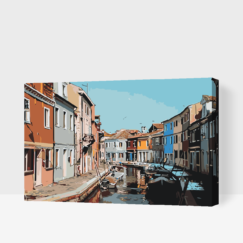 Paint by Numbers - Venetianske gondoler